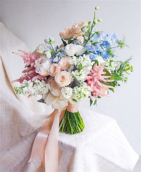 Pink And Blue Wedding Bouquets Png Pink And Blue Bouquet By Urban