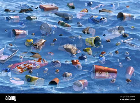 Océano Fondo De Contaminación Ambiental De Agua De Mar Botellas