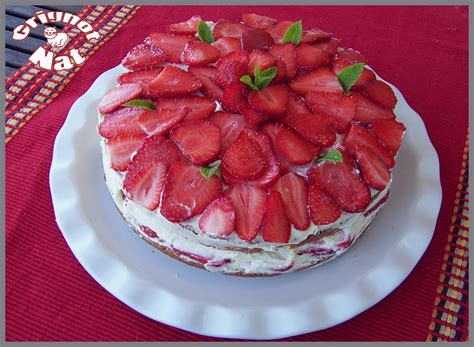 Gâteau aux fraises et au mascarpone Grignot Nat