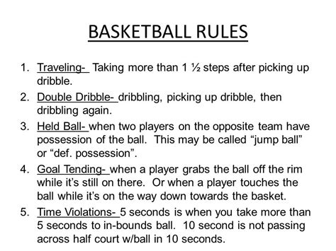 How Many Rules Does Basketball Have Now