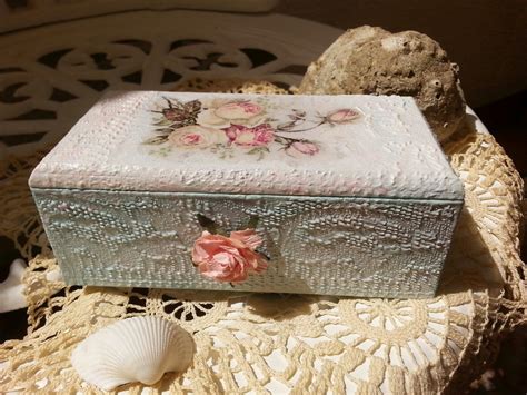 Shabby Chic Box Shabby Chic Boxes Decoupage Decorative Boxes Home