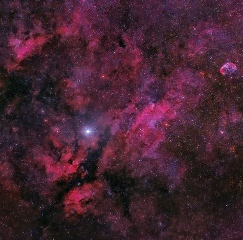 Gamma Cygni Sadr And The Crescent Nebula Astrophotography