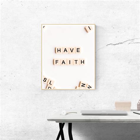 Inspirational Faith Poster Instant Download Faith Etsy