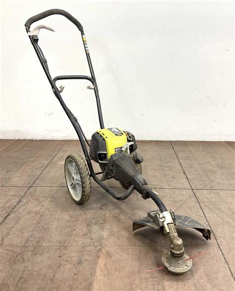 Lot Ryobi 4 Cycle T430 Gas Powered Rolling Weedeater