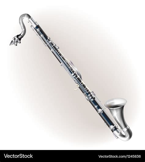 Classical Bass Clarinet Royalty Free Vector Image