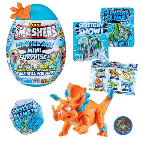 Buy Smashers Dino Ice Age Triceratops By Zuru Mini Surprise Egg With