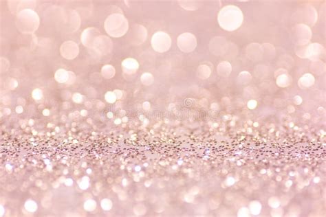 Defocused Abstract Pink Twinkle Light Background Pink Glittery Bright