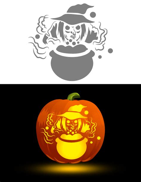 Free Printable Witch Pumpkin Carving Stencils Printable Templates