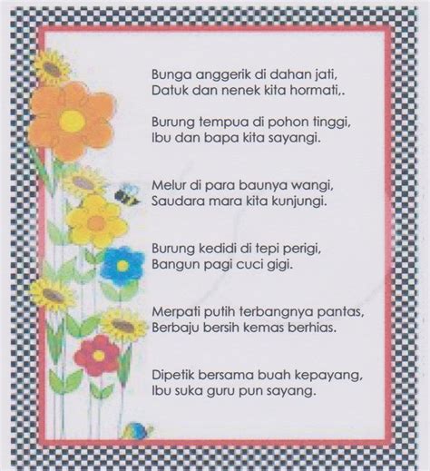 Pantun nasihat 4 kerat sekolah menengah. Yang Indah Itu Bahasa: PANTUN NASIHAT