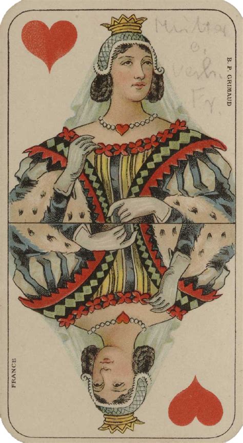Queen Of Hearts Vintage Playing Cards Queen Of Hearts Hearts