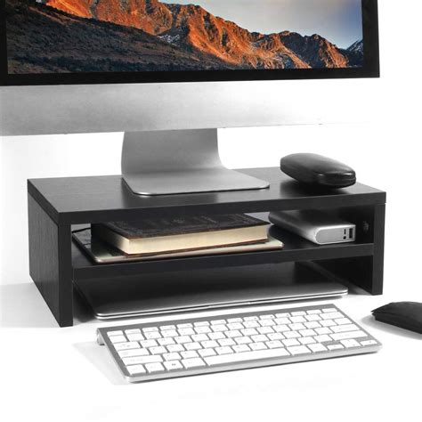 Buy Monitor Stand Riser Baodan Wooden Computer Desk Organizer With