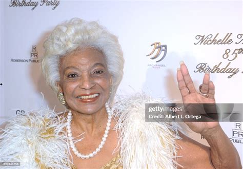 Actress Nichelle Nichols Arrives For Her 85th Birthday Celebration