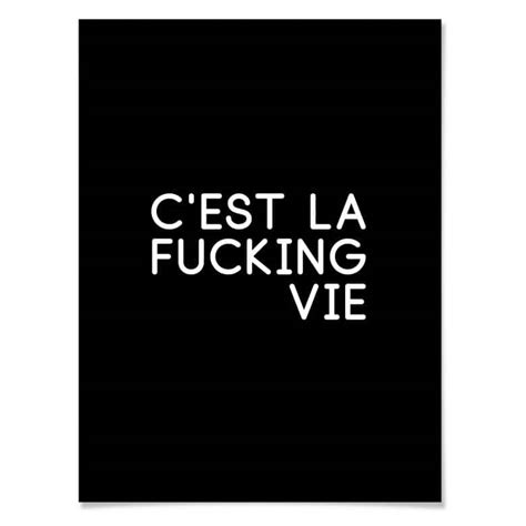 Poster C Est La Fucking Vie Wall Art De