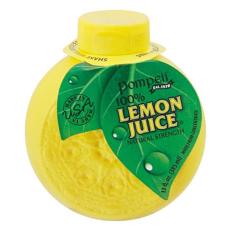 Pompeii 100 Lemon Juice Shop Juice At H E B