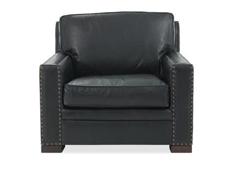 Henredon Leather Black Chair Mathis Brothers Furniture