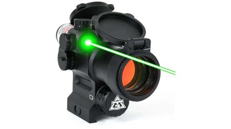 At3 Tactical Leos Red Dot Sight With Integrated Laser Sight And Riser
