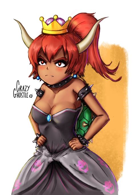 I M Going To Bed Now Red Hair Dark Skin Bowsette Know Your Meme