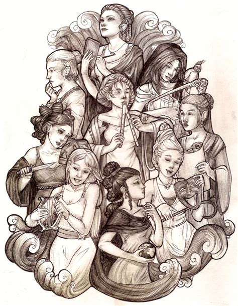 The Nine Muses By Wegs On Deviantart