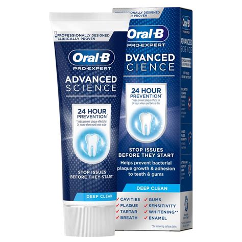 Oral B Pro Expert Advanced Science Deep Clean Toothpaste 75ml Wilko