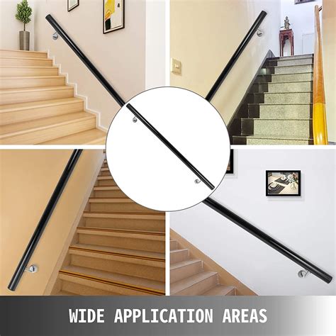 Railings And Pickets Building Supplies Happybuy Stair Handrail Five Step