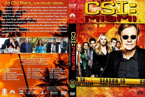 CSI Miami Season 10 TV DVD Custom Covers CSI Miami S10 DVD Covers