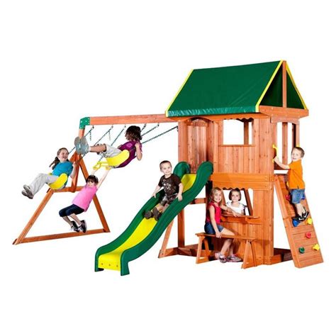 Backyard Discovery Somerset Residential Wood Playset In The Wood