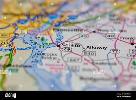 Salem New Jersey On A Map Hi Res Stock Photography And Images Alamy