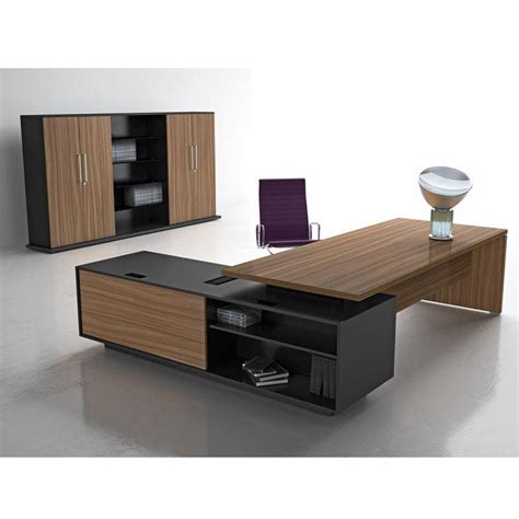 Foshan Office Furniture Contemporary Style Executive Desk L Shape Boss