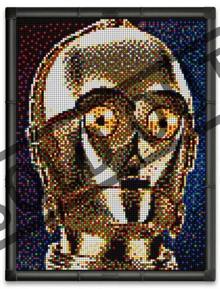 Quercetti Pixel Art Photo Star Wars C 3po 9 Desek 11600 Ks Puzzle