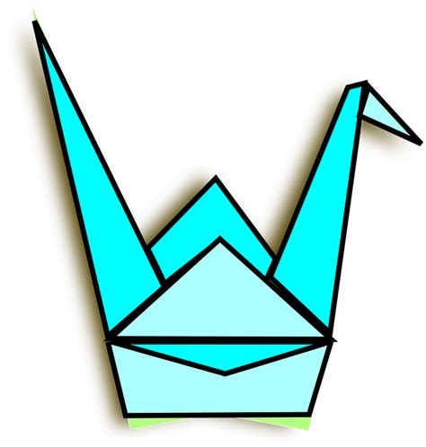 Crane Origami Paper Free Vector Graphic On Pixabay