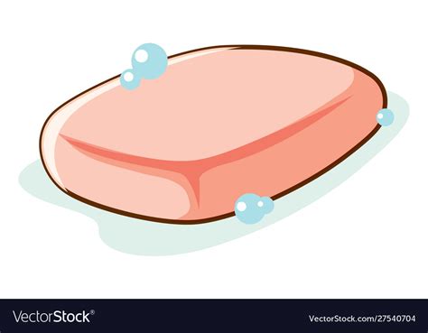 Soap Bar On White Background Royalty Free Vector Image