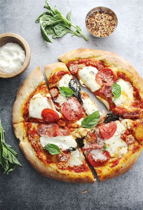 These 8 Store Bought Ingredients Make A Prosciutto Mozzarella Pizza