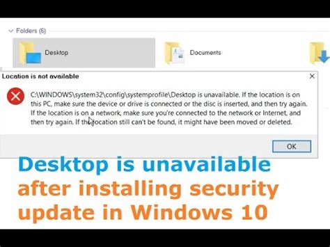 Windows 10 not responding after login: System profile Desktop is unavailable after installing ...