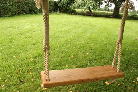 Single Oak Tree Swing Handmade Tree Swing Garden Swing