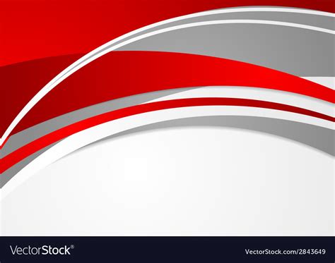 Abstract Red And Grey Wavy Background Royalty Free Vector
