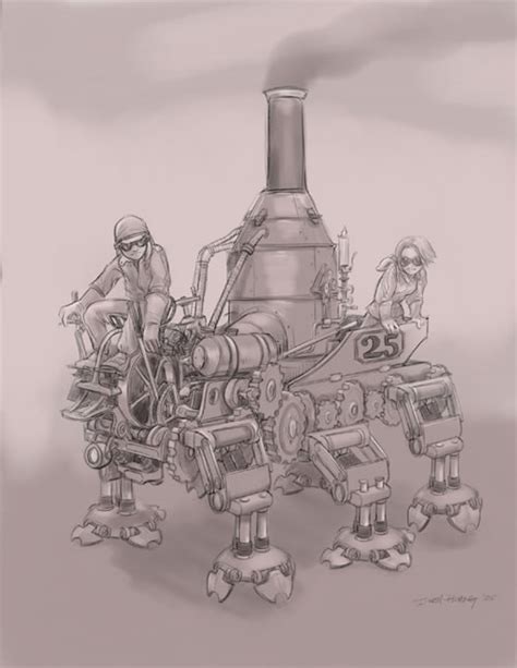 How To Draw Steampunk Machines Make