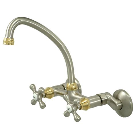 I've never had a new bathroom, i've always had 'vintage' bathrooms as i've never lived in an apartment or house that is less than 50 years old. Kingston Brass Traditional 2-Handle Wall-Mount Standard ...