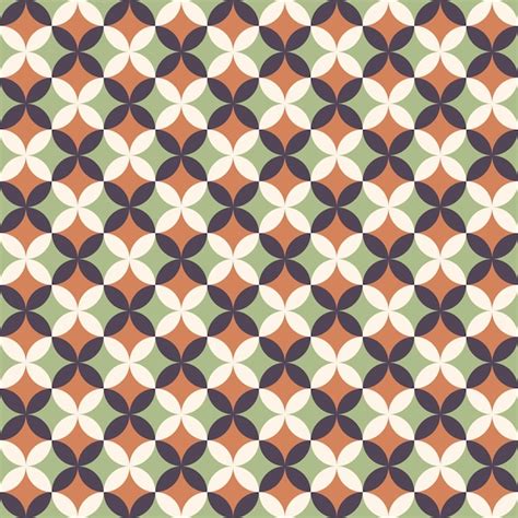 Premium Vector Flat Design Geometric Abstract Tiles Seamless Pattern