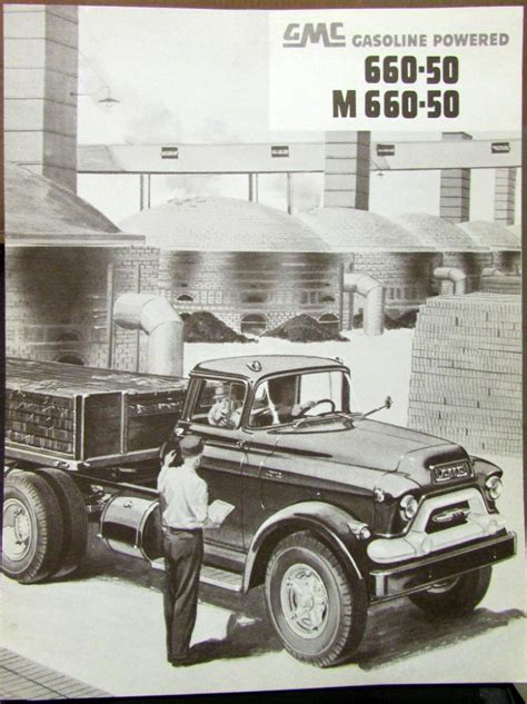 1955 Gmc 660 50 And M 660 50 Gasoline Powered Truck Sales Brochure Folder