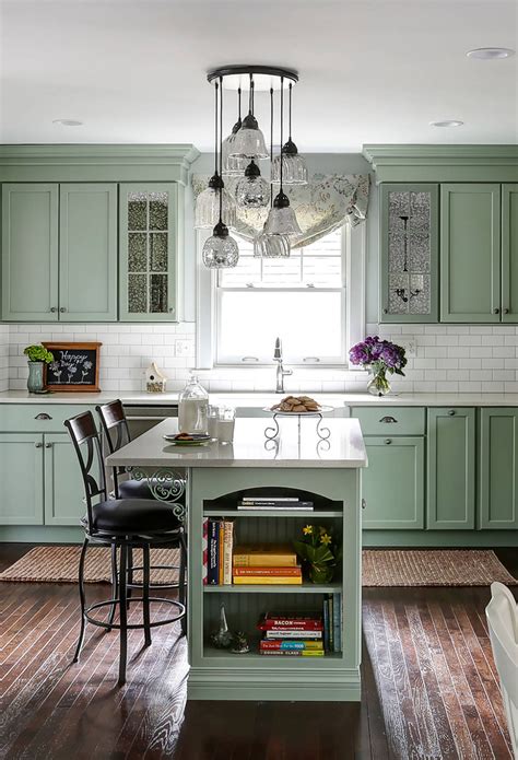 Famous Best Green Gray Color For Cabinets References Decor