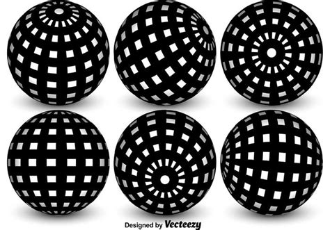 Vector Spheres With Globe Grid 111193 Vector Art At Vecteezy