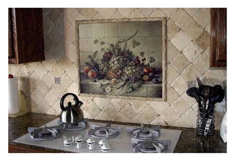 We have tile murals of tuscan scenes, tile. Unhackneyed Kitchen Backsplash Materials: Practical ...