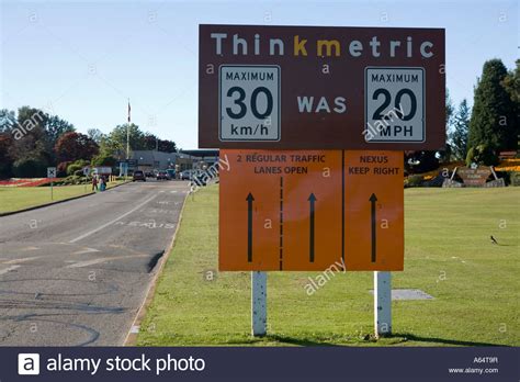 Metric Road Sign Stock Photos And Metric Road Sign Stock Images Alamy