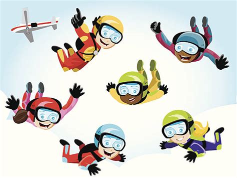 Skydiving Clip Art Vector Images And Illustrations Istock