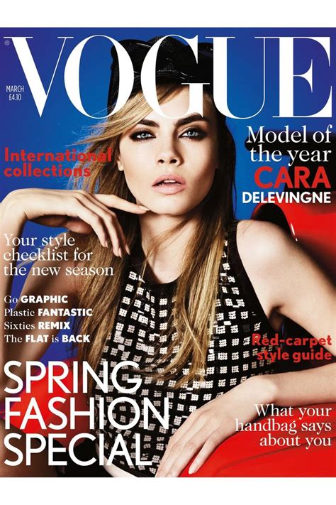 Cara Delevingnes First British Vogue Cover Cara Delevingne Cara