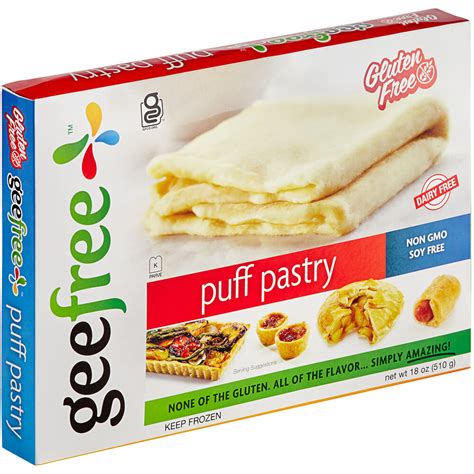 Geefree Gluten Free 18 X 6 12 Puff Pastry Dough Sheet 12case