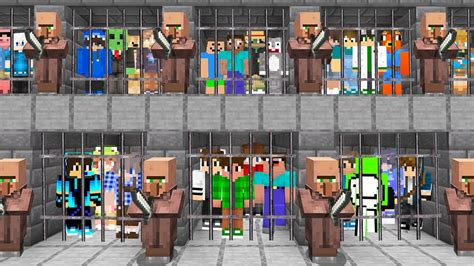 Players Try To Escape From Villager Prison In Minecraft Youtube