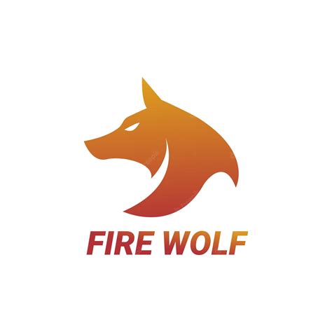 Premium Vector Fire Wolf Logo Template