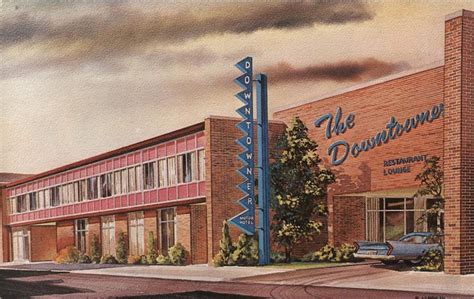 Downtowner Motor Hotel Lexington Ky Postcard