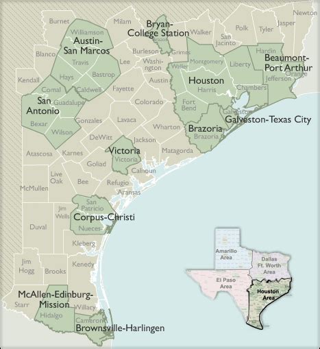 Metro Area 5 Digit Zip Code Maps Of Texas
